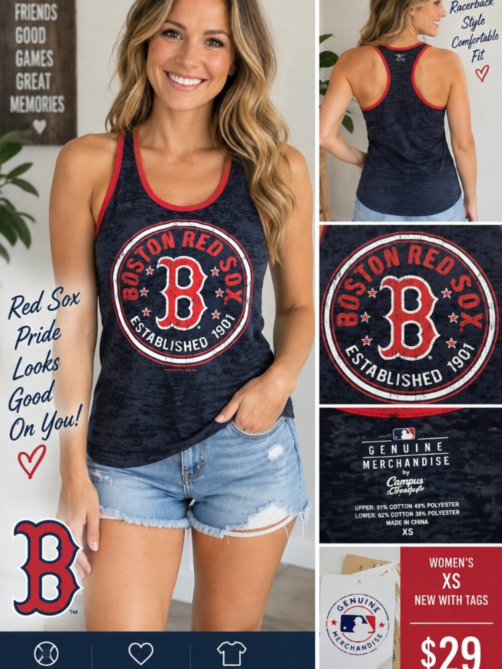 Boston Red Sox Women’s Racerback Tank Top – XS – NWT